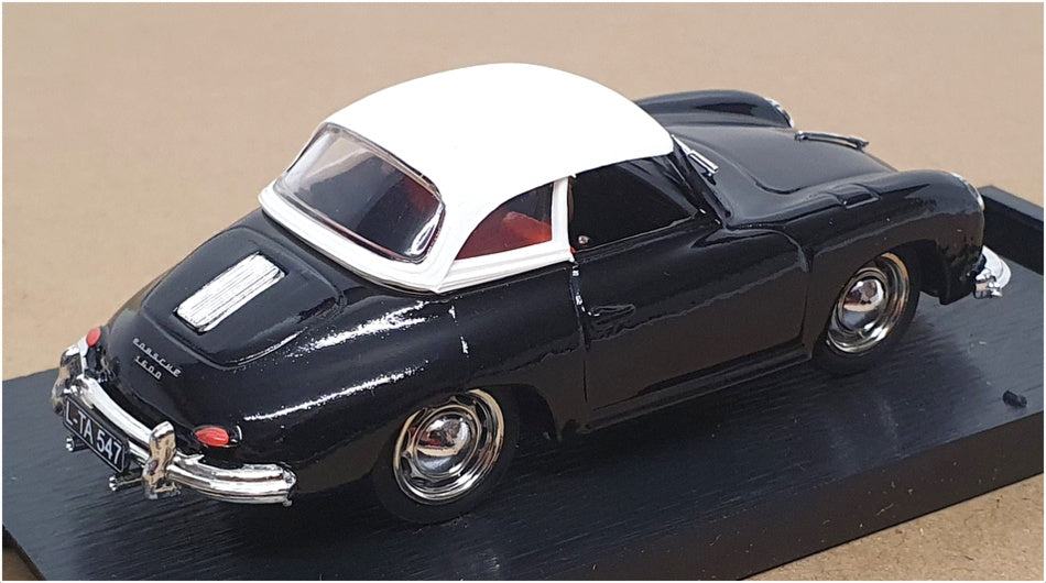 Brumm 1/43 Scale R314 - 1952 Porsche 356 H/Top Nero - Black/White Roof