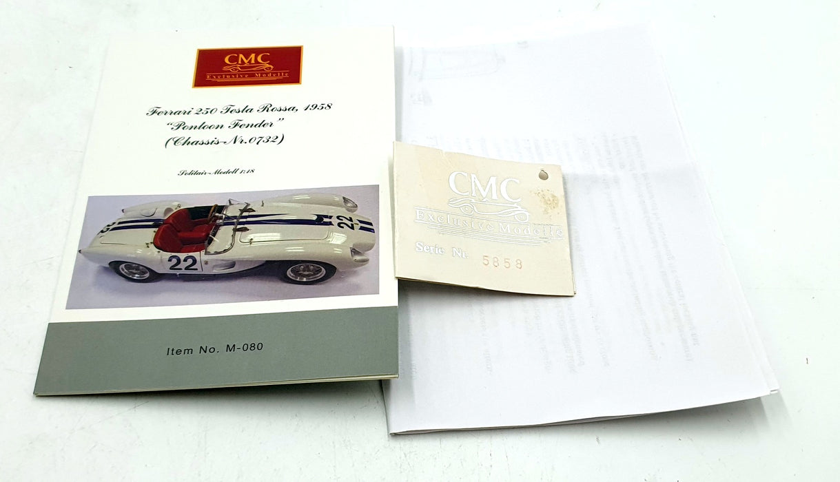 CMC 1/18 Scale M-080 - Ferrari 250 Testa Rossa 1957 Pontoon Fender #22