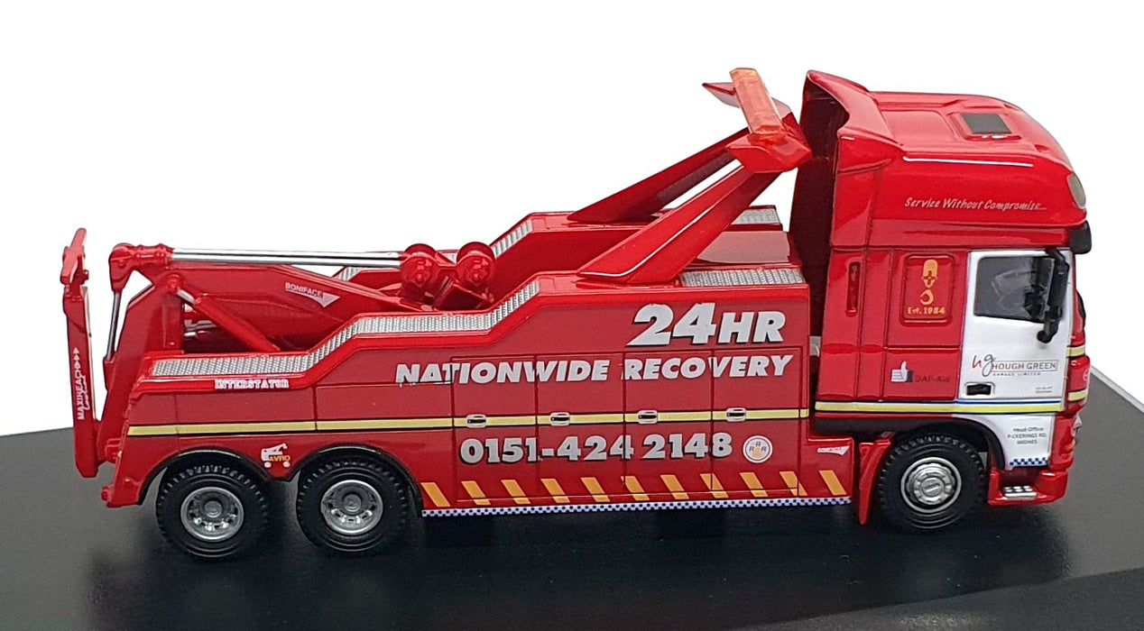 Oxford Diecast 1/76 Scale DAF03REC - DAF Recovery Truck Hough Green - Red