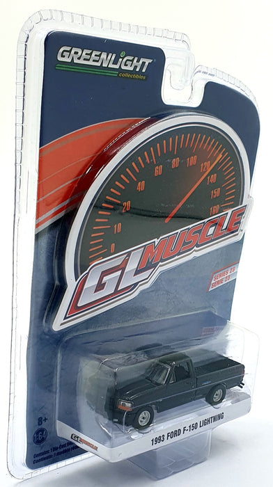 Greenlight 1/64 Scale 13270-F - 1993 Ford F-150 Lightning - Black
