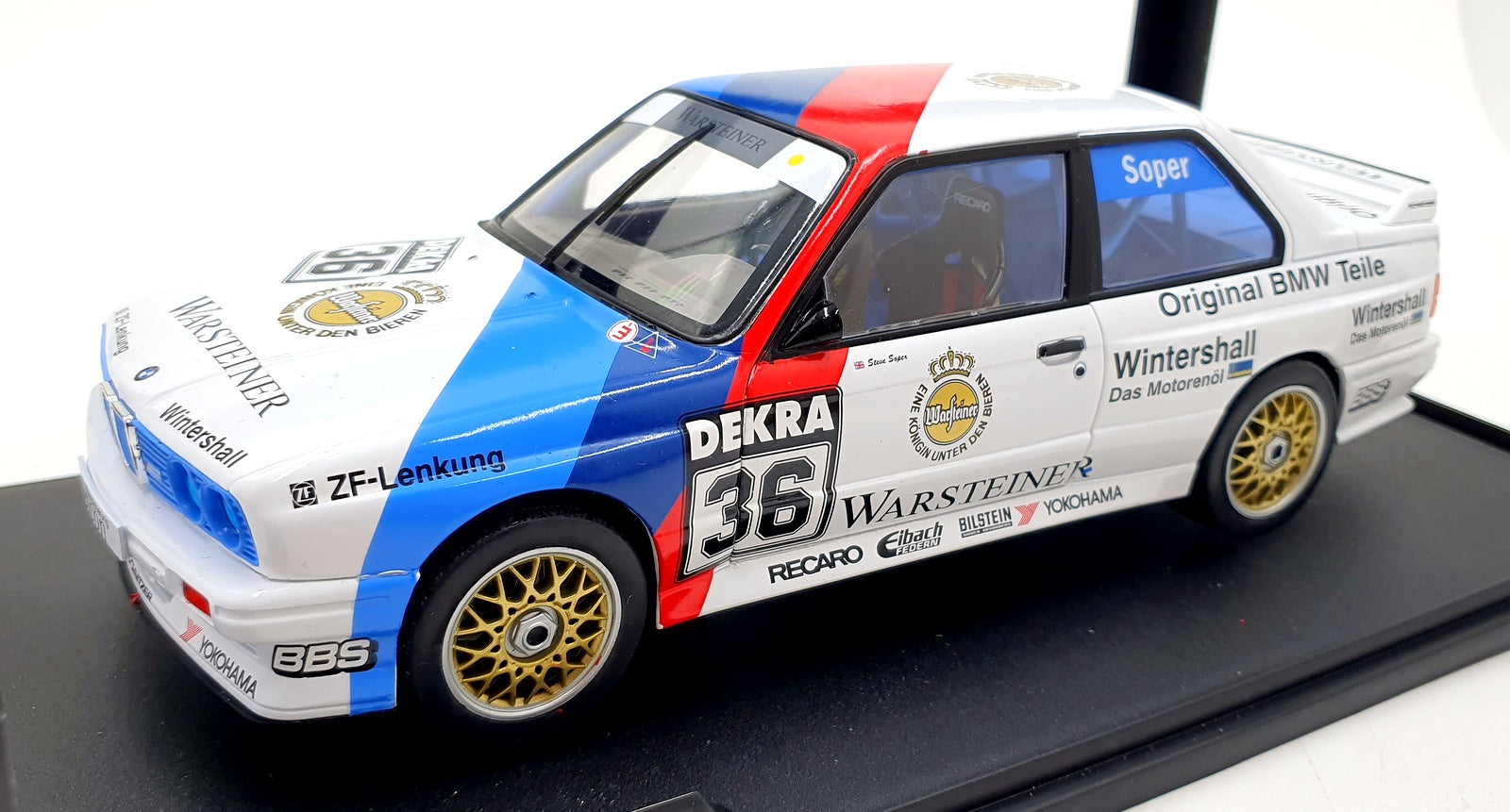 Solido 1/18 Scale S1801524 - BMW E30 M3 DTM 1989 Soper #36