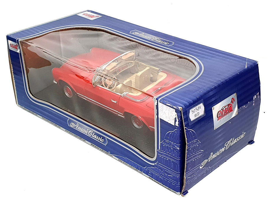 Anson 1/18 Scale Diecast 30389 - Mercedes Benz 280 SL - Red