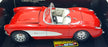 Burago 1/18 Scale Diecast 3024 - 1957 Chevrolet Corvette - Red/White