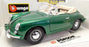 Burago 1/18 Scale Diecast 3051 Porsche 356B Cabriolet 1961 Met Green