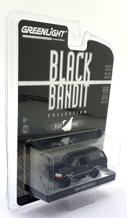 Greenlight 1/64 Scale 28030-F 1994 Ford Bronco Black Bandit