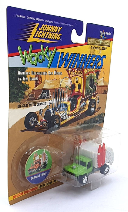 Johnny Lightning 1/64 Scale 301-01 - Wacky Winners Garbage Truck - White/Green