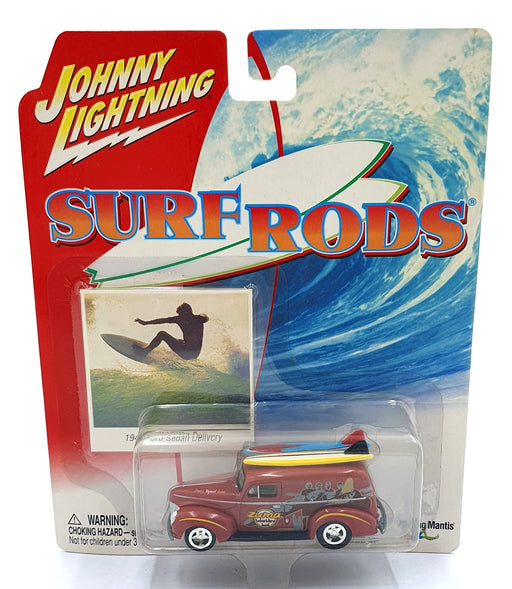 Johnny Lightning 1/64 Scale 294-07 Surf Rods 1940 Ford Sedan Delivery - Red