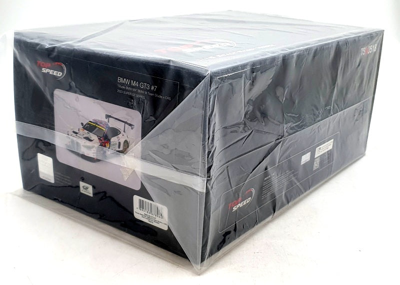 Top Speed 1/18 Scale TS0518 - BMW M4 GT3 #7 2023 Super GT CRS