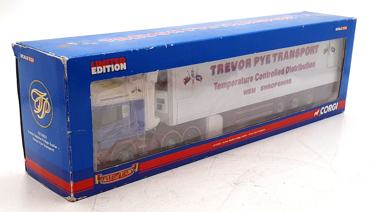 Corgi 1/50 Scale CC12922 - Scania Topline Fridge Trailer - Trevor Pye