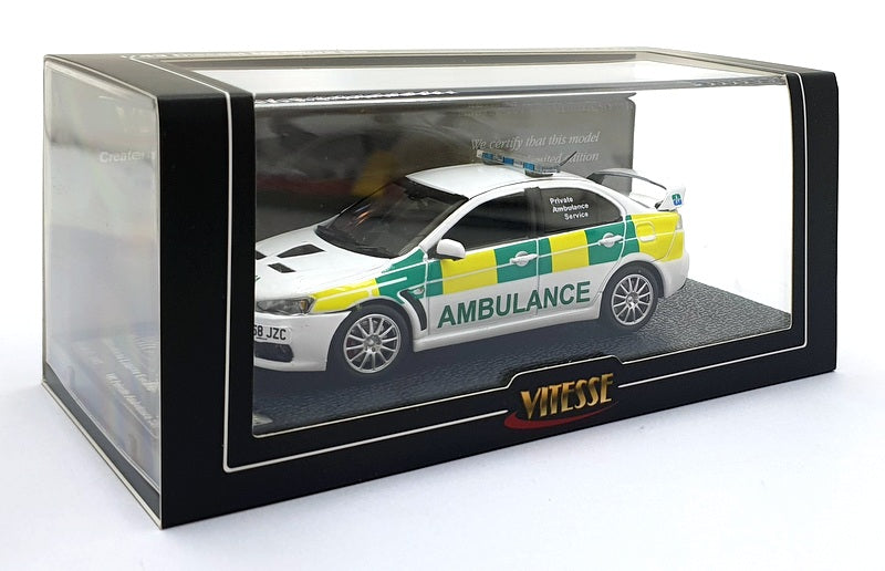Vitesse 1/43 Scale 29353 - Mitsubishi Lancer Evolution X - UK Private Ambulance