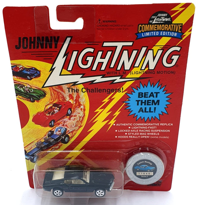 Johnny Lightning 1/64 Scale 100-122 - The Challengers Custom Mustang - Black