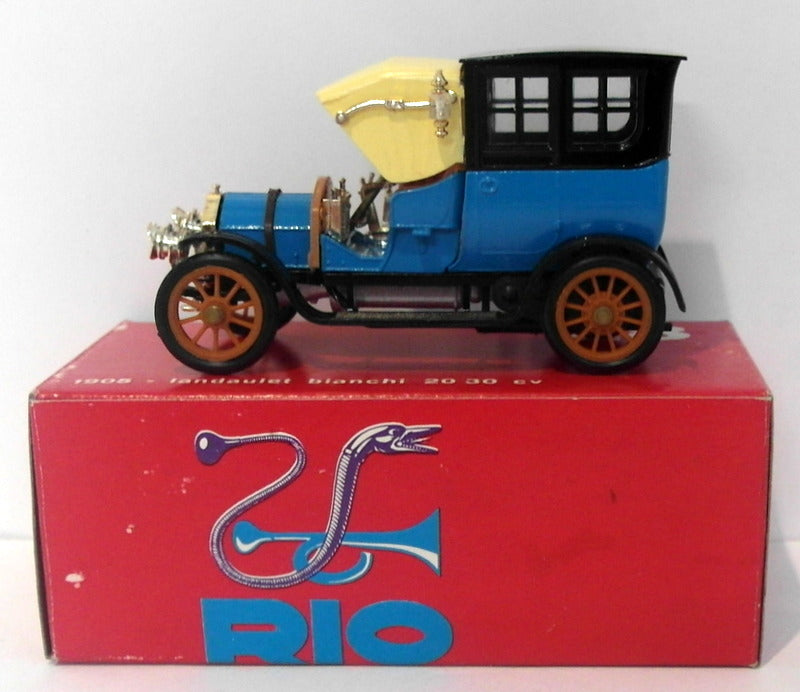 Rio Models 1/43 Scale RIO28 - 1905 Landaulet Bianchi 20 30 CV - Blue