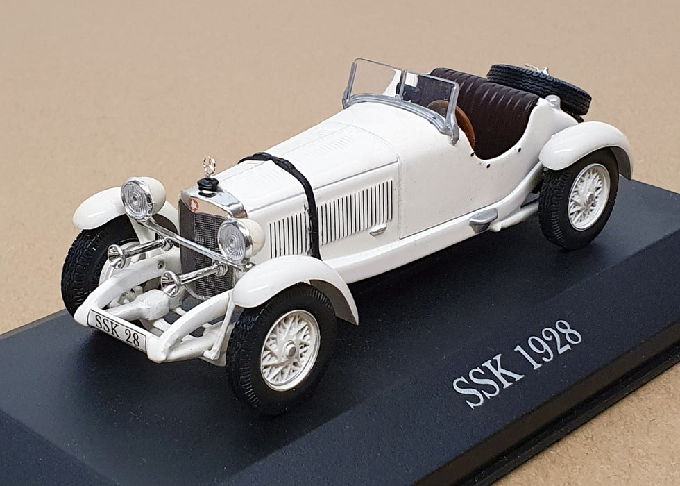 Altaya 1/43 Scale Diecast ALSSK28 - 1928 Mercedes Benz SSK- White