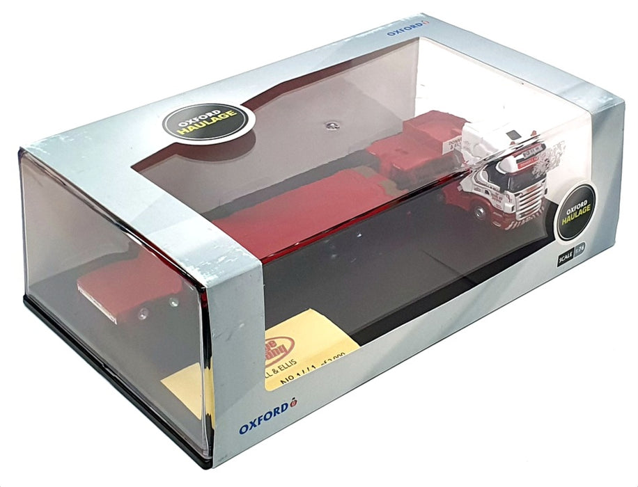 Oxford Diecast 1/76 Scale SCA03LL - Scania R Series Low Loader "Donnell & Ellis"