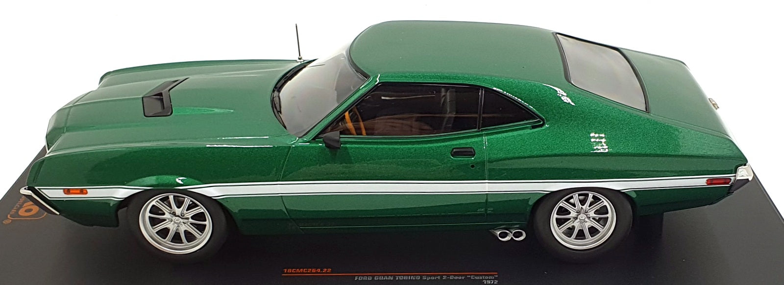 IXO 1/18 Scale 18CMC264.22 - 1972 Ford Grand Torino Sport 2-Door - Met. Green