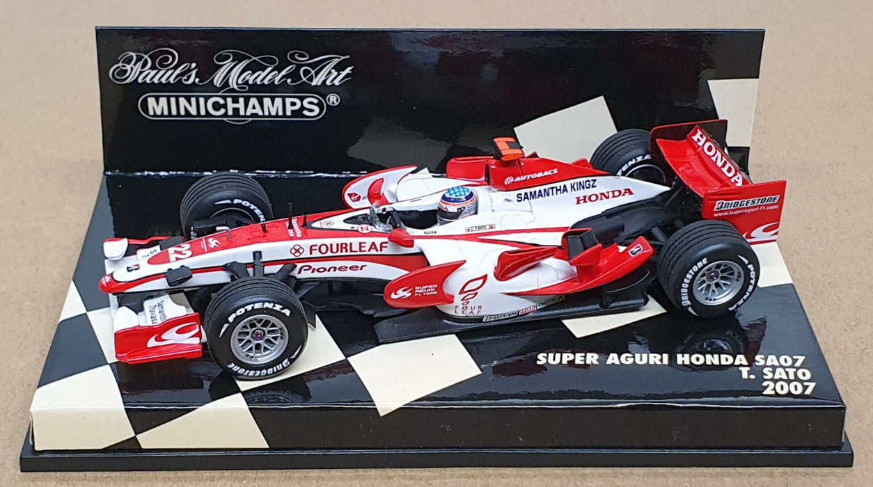 Minichamps 1/43 Scale 400 070022 - F1 Super Aguri Honda SA07 Sato 2007