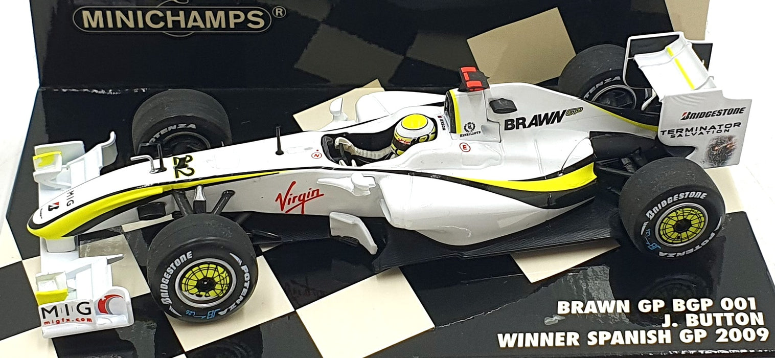 Minichamps 1/43 Scale 400 090422 - F1 Brawn GP BGP 001 #22 1st Spanish GP 2009