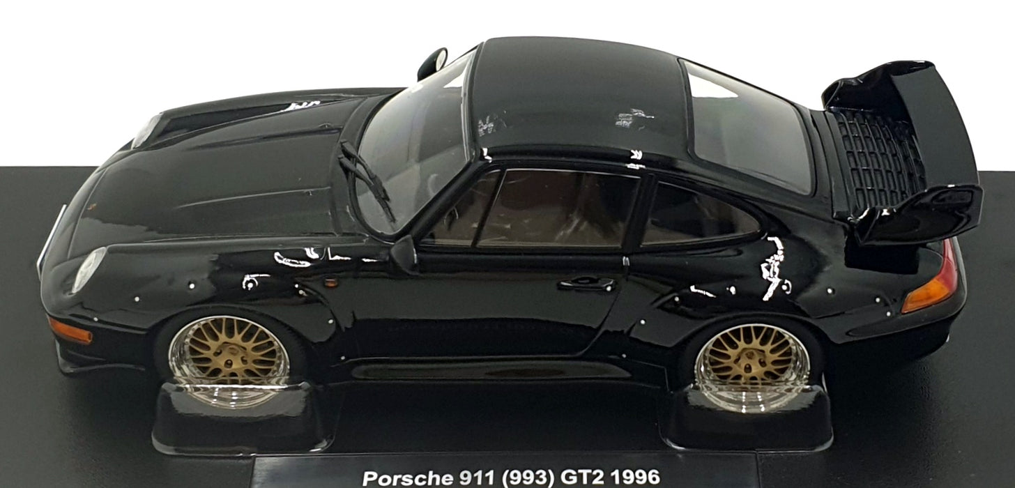 KK Scale 1/18 Scale KKDC181426B - 1996 Porsche 911 (993) GT2 - Black