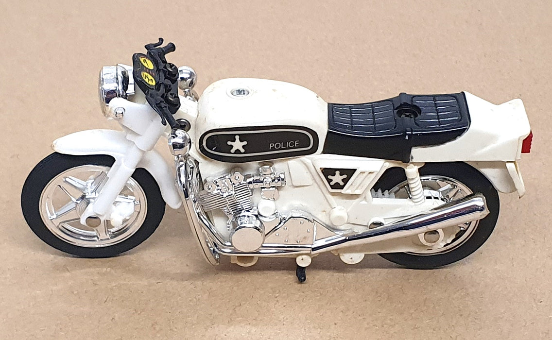 Corgi Appx 11.5cm Long Plastic Model 51697 - Wheelie Bikes Police Bike - Red