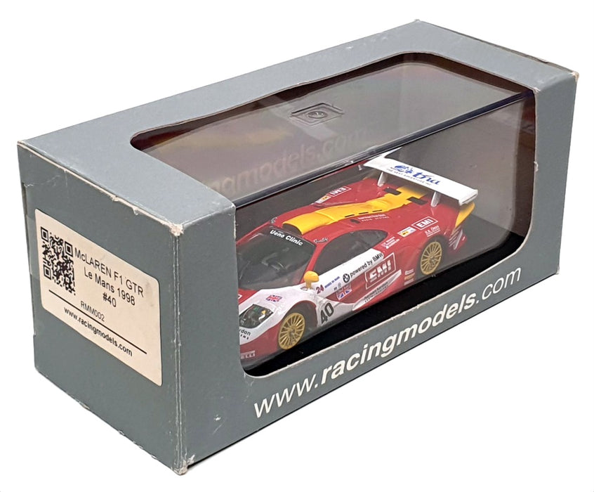 Racing Models 1/43 Scale RMM002 - McLaren F1 GTR #40 Le Mans 1998