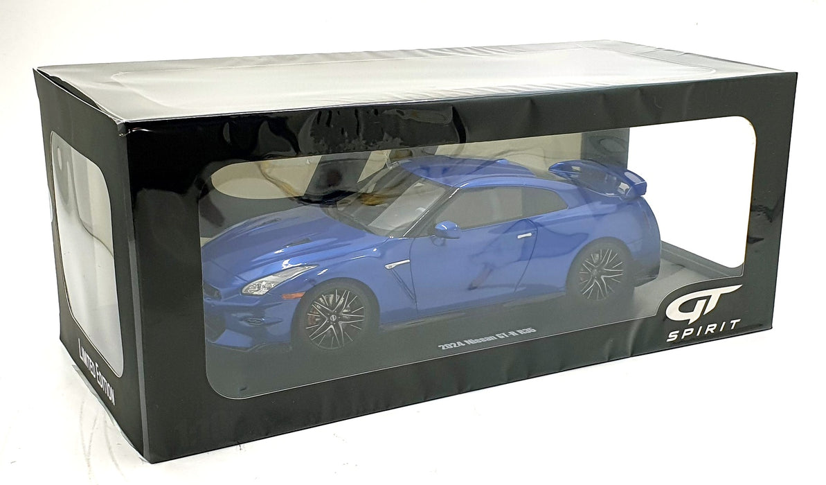 GT Spirit 1/18 Scale Resin GT521 - 2024 Nissan GT-RR35 - Blue