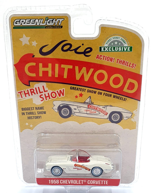 Greenlight 1/64 Scale 30330 - 1958 Chevrolet Corvette - White