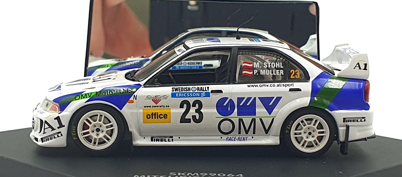 Skid 1/43 Scale SKM99064 - Mitsubishi Lancer EVO. V "OMV" #23 Swedish Rally 1999