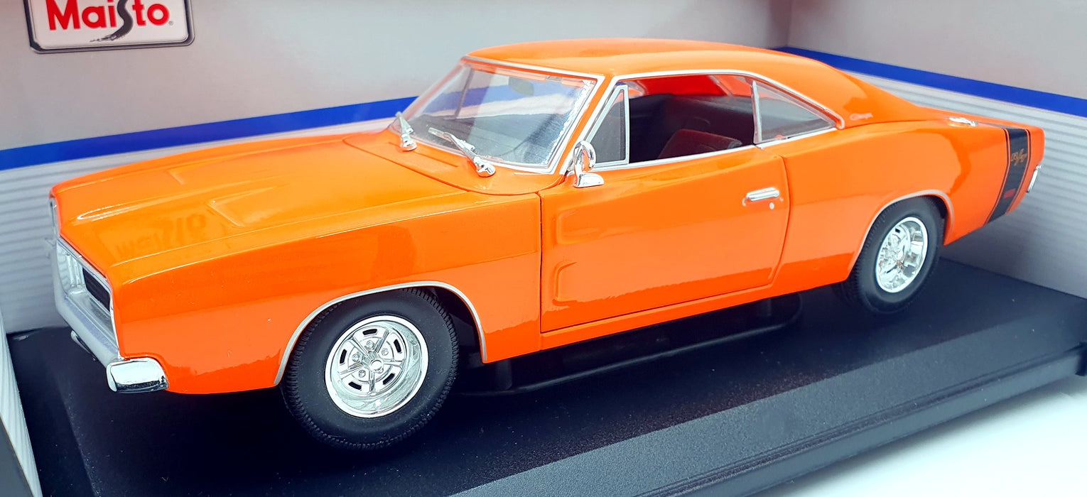 Maisto 1/18 Scale Diecast 31387 - 1969 Dodge Charger R/T - Orange