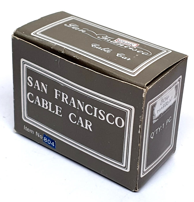 China Brand 10cm Long Plastic Model 804 - San Francisco Cable Car - Maroon