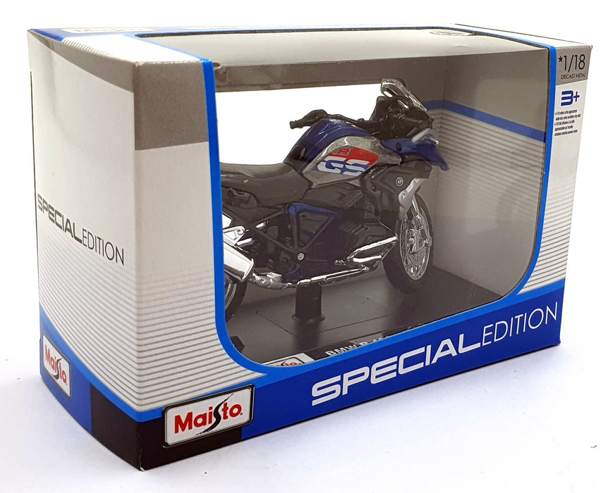 Maisto 1/18 Scale 17060 - 2017 BMW R 1200 GS Motorbike - Blue