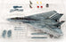 Calibre Wings 1/72 Scale CBW72DC02 - F-14 Tomcat Shin Special Black Aces