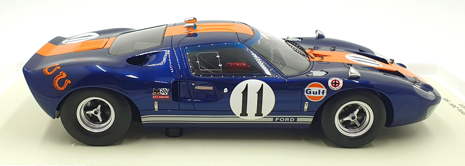 Spark 1/18 Scale 18S294 - Ford GT40 #11 6th Daytona 24 1967 Gulf - Blue/Orange