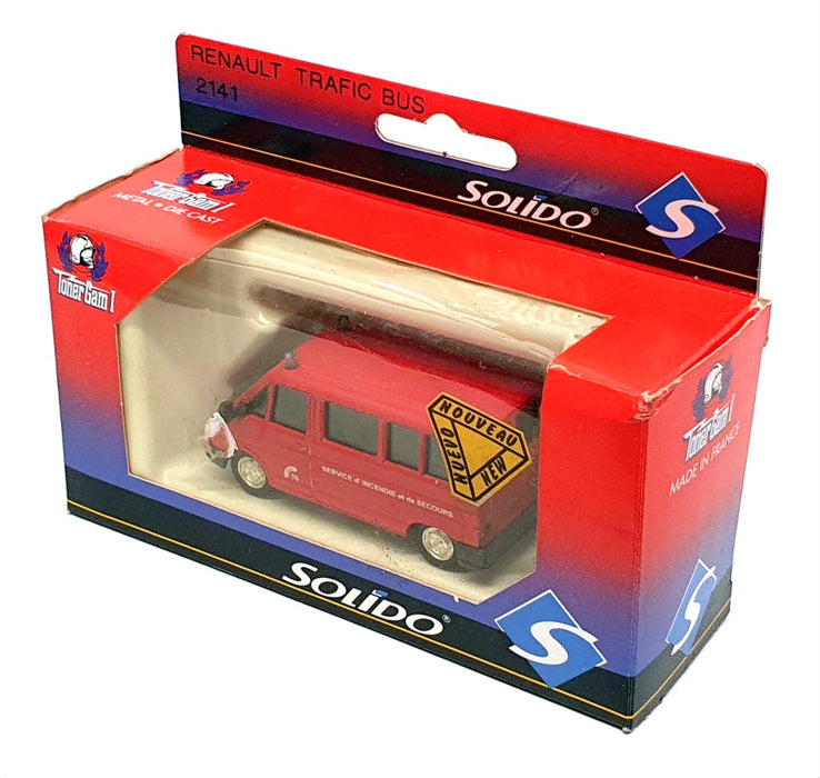 Solido 1/50 Scale 2141 - Renault Traffic Bus Incendie et de Secours Fire - Red
