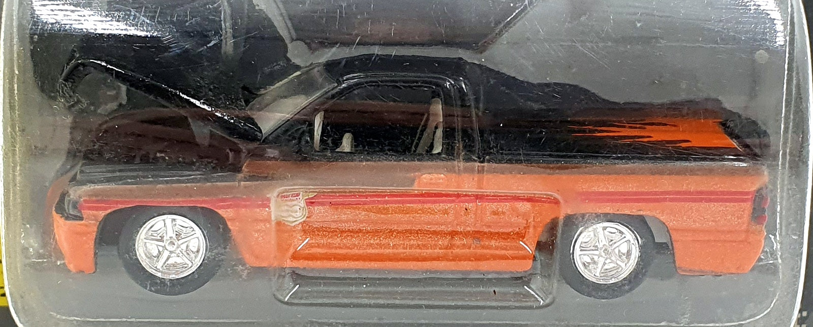 Racing Champions 1/61 Scale 08107 - 1996 Dodge RAM Truck #1 - Black/Orange