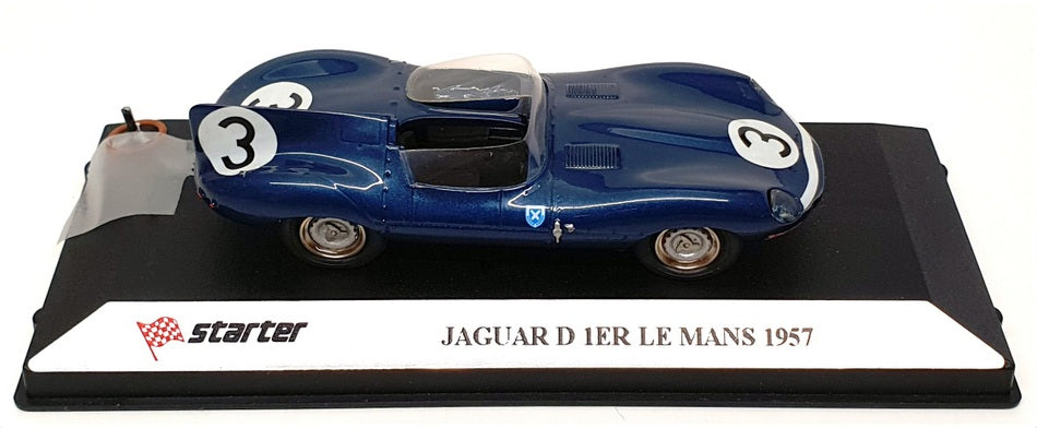 Starter Models 1/43 Scale LM057 - Jaguar D-Type #3 Winner Le Mans 1957 - Blue