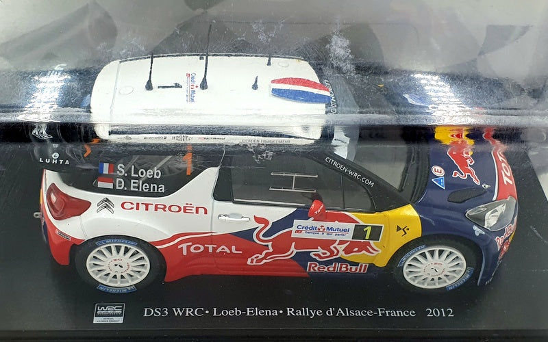 Hachette 1/24 Scale G113U007 - Citroen DS3 WRC France 2012 Loeb/Elena