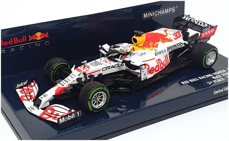 Minichamps 1/43 Scale 410 211633 - F1 Red Bull RB16B 2nd Turkish GP Verstappen
