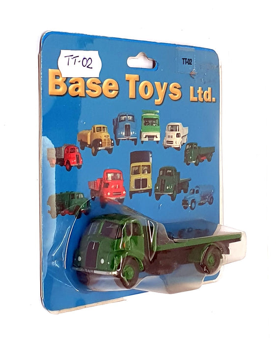 Base Toys 1/76 Scale TT-02 - Thorneycroft Flatbed Lorry - Green