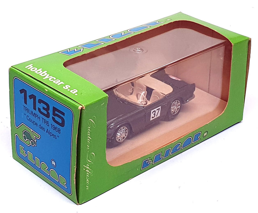 Eligor 1/43 Scale 1135 - Triumph TR5 #37 Coupe Des Alpes 1968 - Met Grey