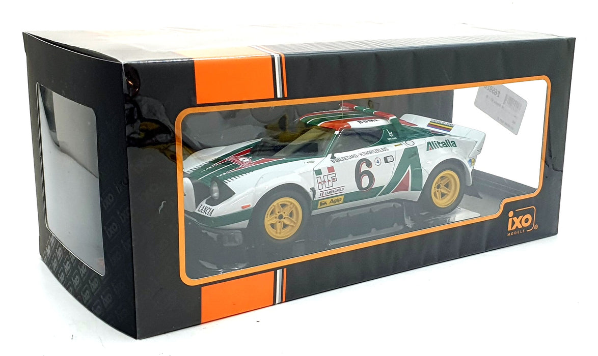 IXO 1/18 Scale 18RMC162B.22 - Lancia Stratos HF #6 MC Rally 1976