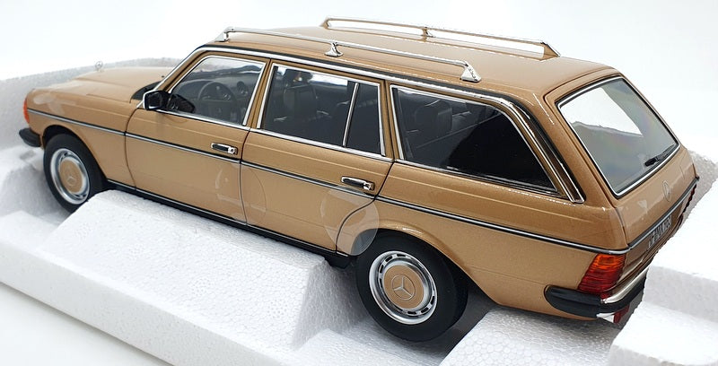 Norev 1/18 Scale Diecast 183738 - Mercedes-Benz 200 T 1982 - Metallic Gold
