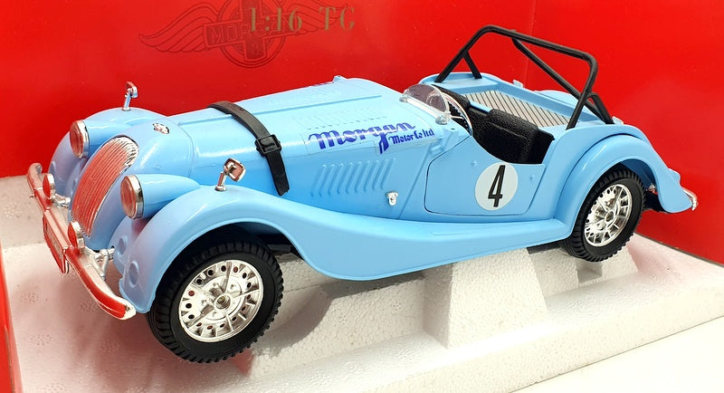 Tonka Polistil 1/16 Scale Diecast 01691 - Morgan Plus 8 #4 - Lt. Blue