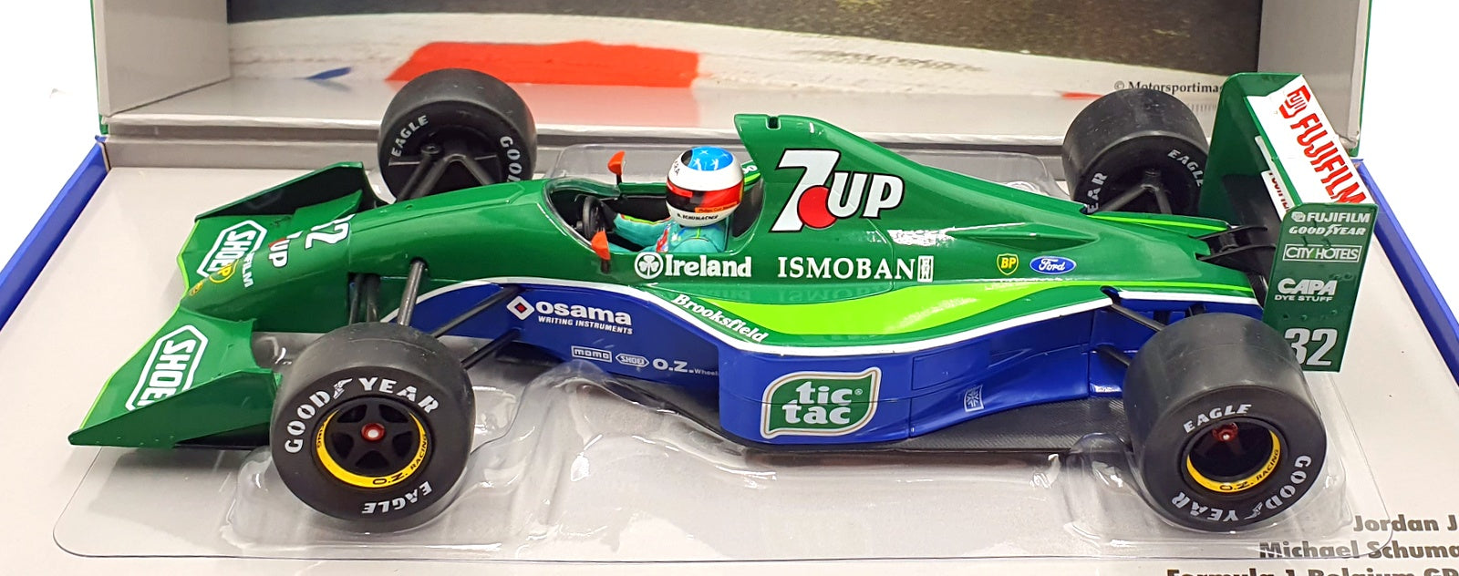 Werk83 1/18 Scale W1802501C Jordan J191 #32 F1 Belgium GP 1991 Schumacher