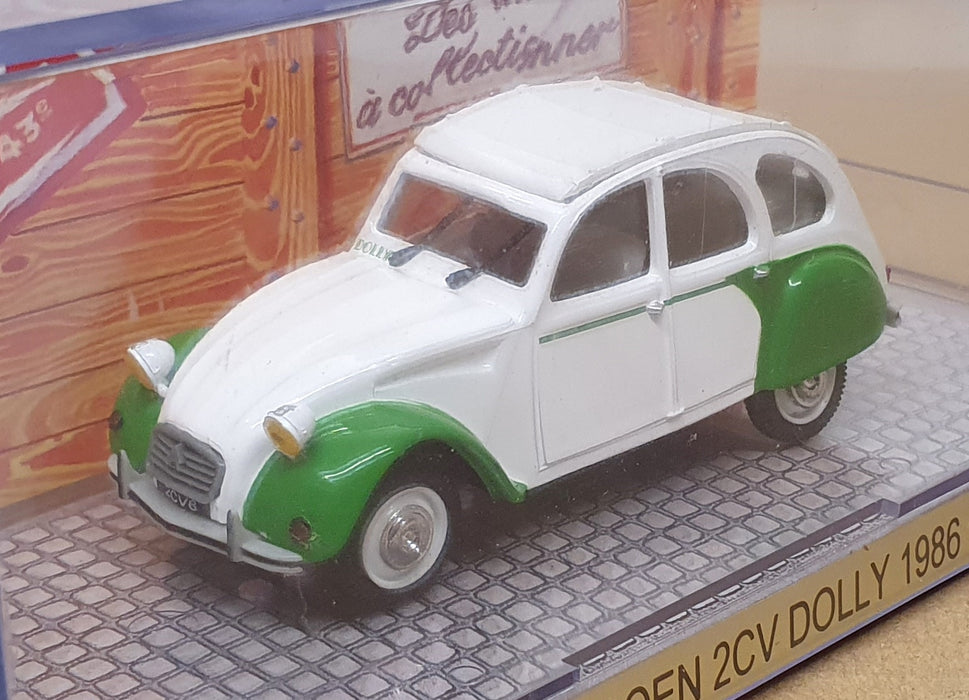 Norev 1/43 Scale Diecast 151403 - 1986 Citroen 2cv Dolly - White/Green