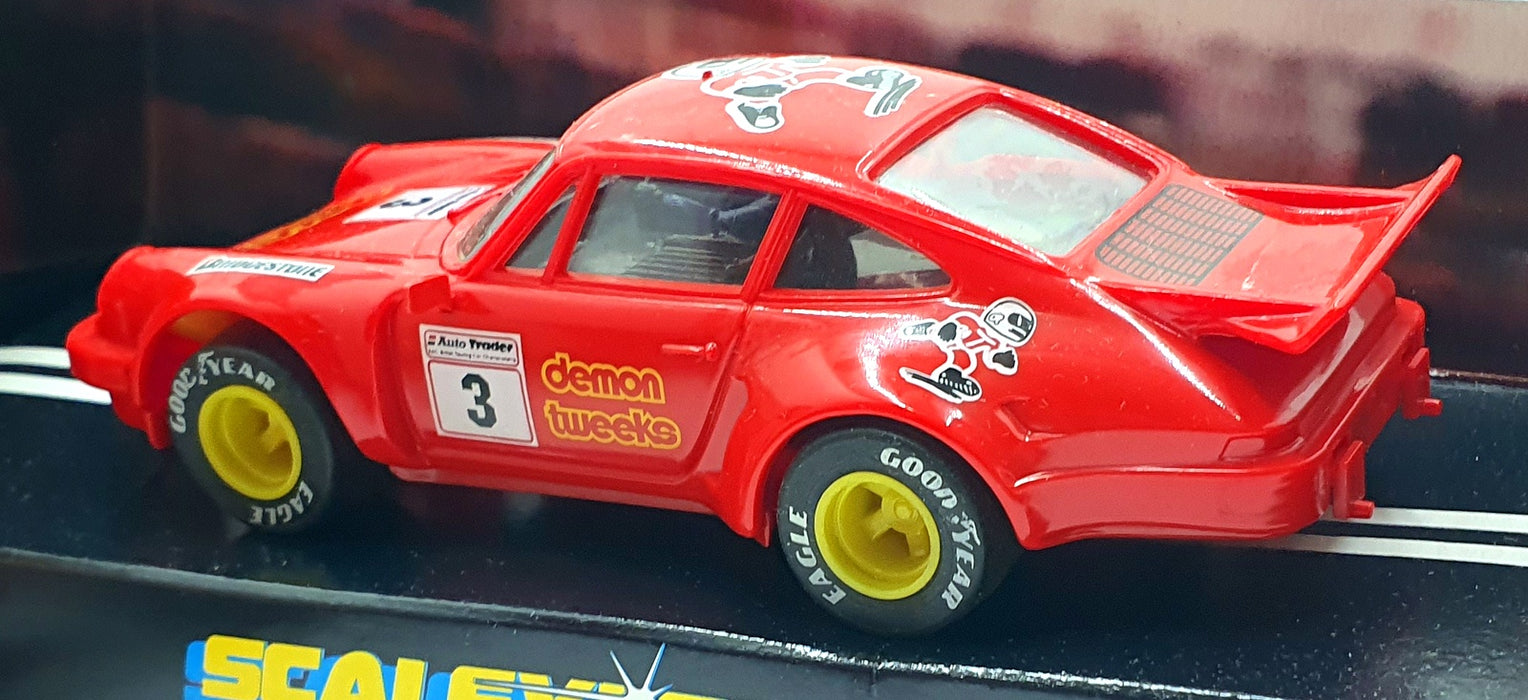 Scalextric 1/32 Scale Slotcar C394 - Porsche 911 Demon Tweeks #3 - Red