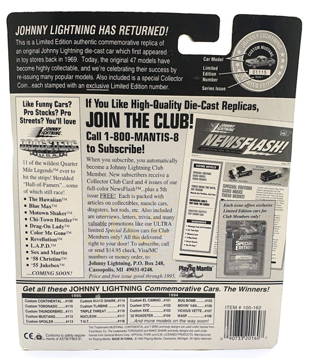 Johnny Lightning 1/64 Scale 100-162 - The Challengers Custom Mako Shark - Blue