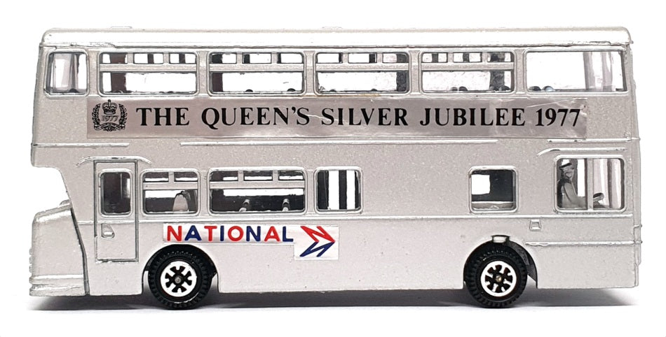 Dinky Toys 13cm Long Diecast 297 - Atlantean Silver Jubilee Bus 1977
