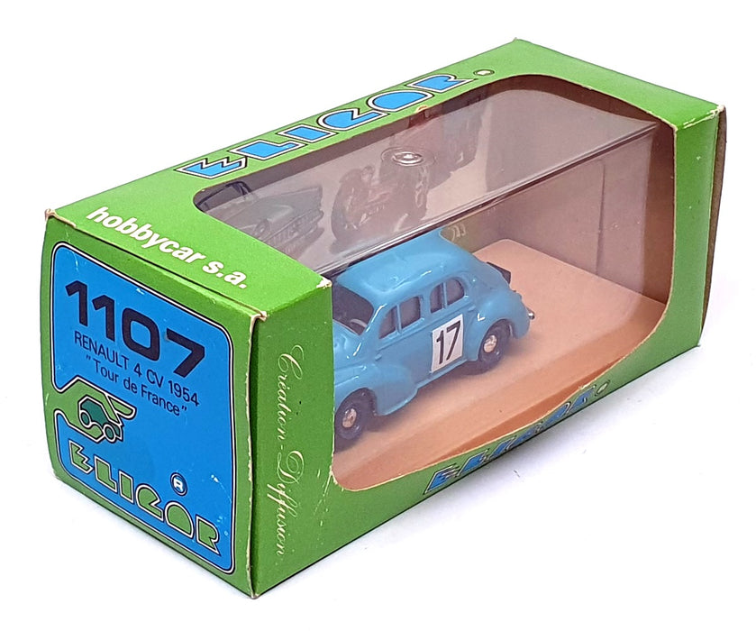 Eligor 1/43 Scale 1107 - Renault 4 CV #17 Tour De France 1954 - Lt. Blue
