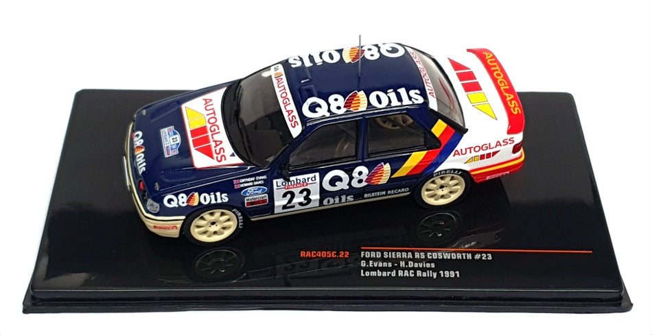 Ixo 1/43 Scale RAC405C.22 - Ford Sierra Cosworth Lombard RAC Rally 1991