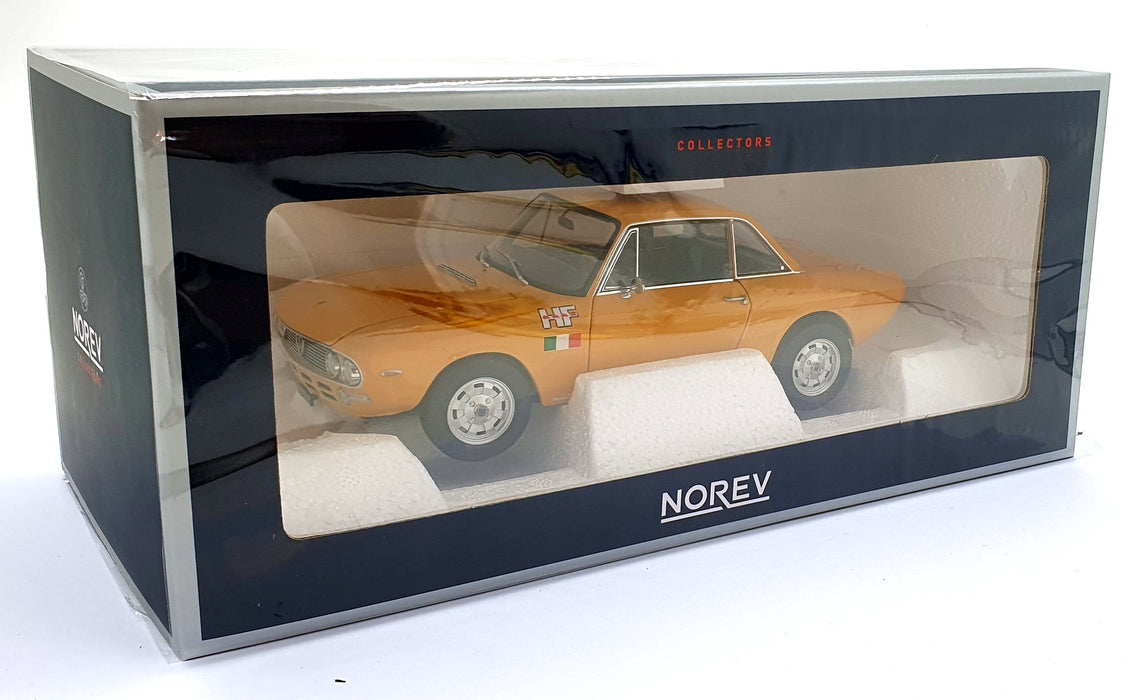 Norev 1/18 Scale 187981 - 1971 Lancia Fulvia 1600 HF - Orange